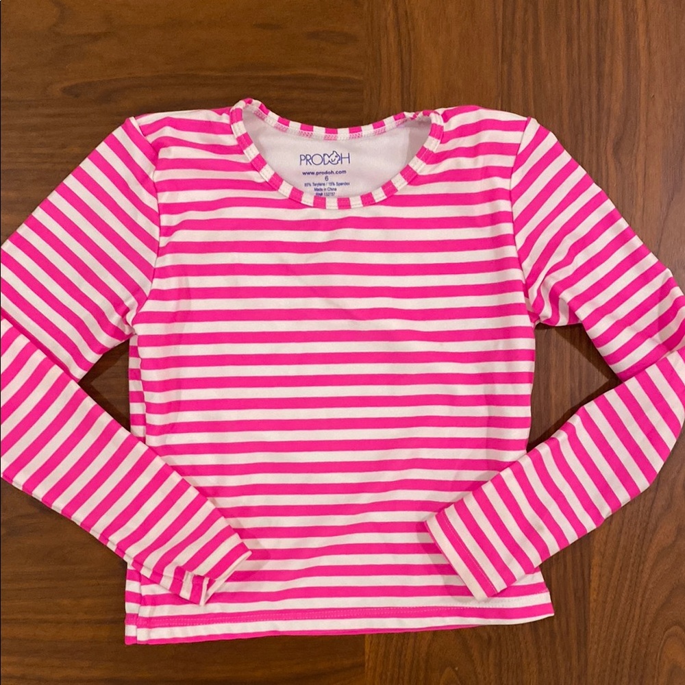 Prodoh Pink Striped Rash Guard - Picture 3 of 4